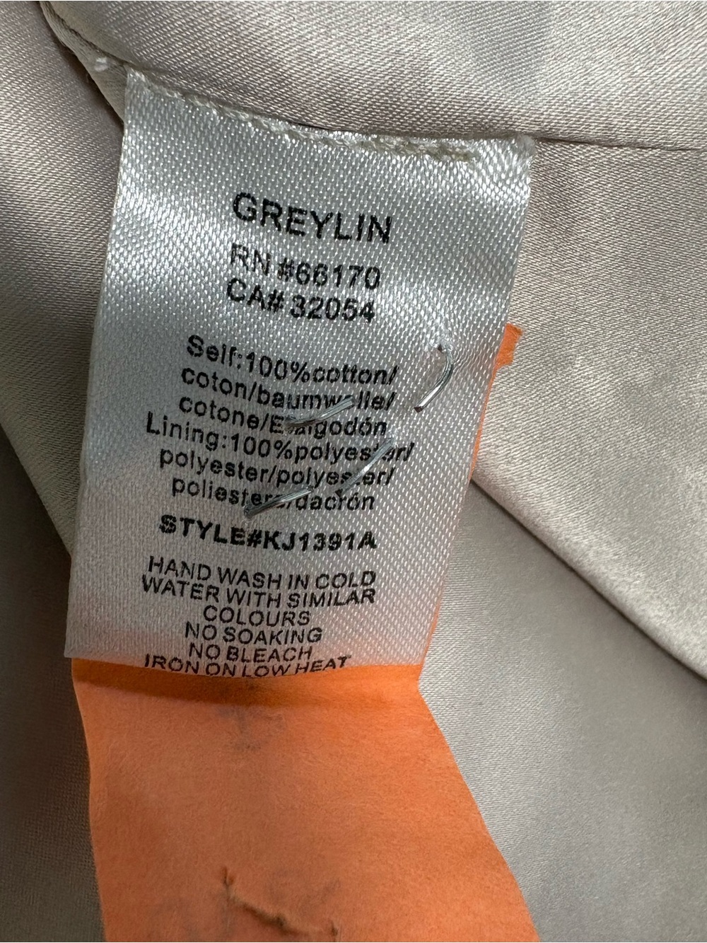 Greylin  Belted Utility Jacket Cotton Safari Military Style Small - Picture 9 of 9